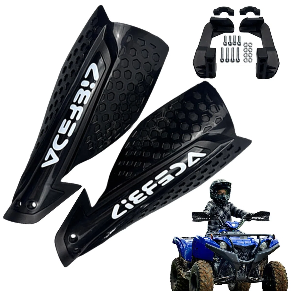 Paramanos Moto Trail | Protector Manos Moto Scooter | Protector De Manillar De Motocicleta | Paramanos Motocross Circuit para Ciclismo Al Aire Libre, 1 Par