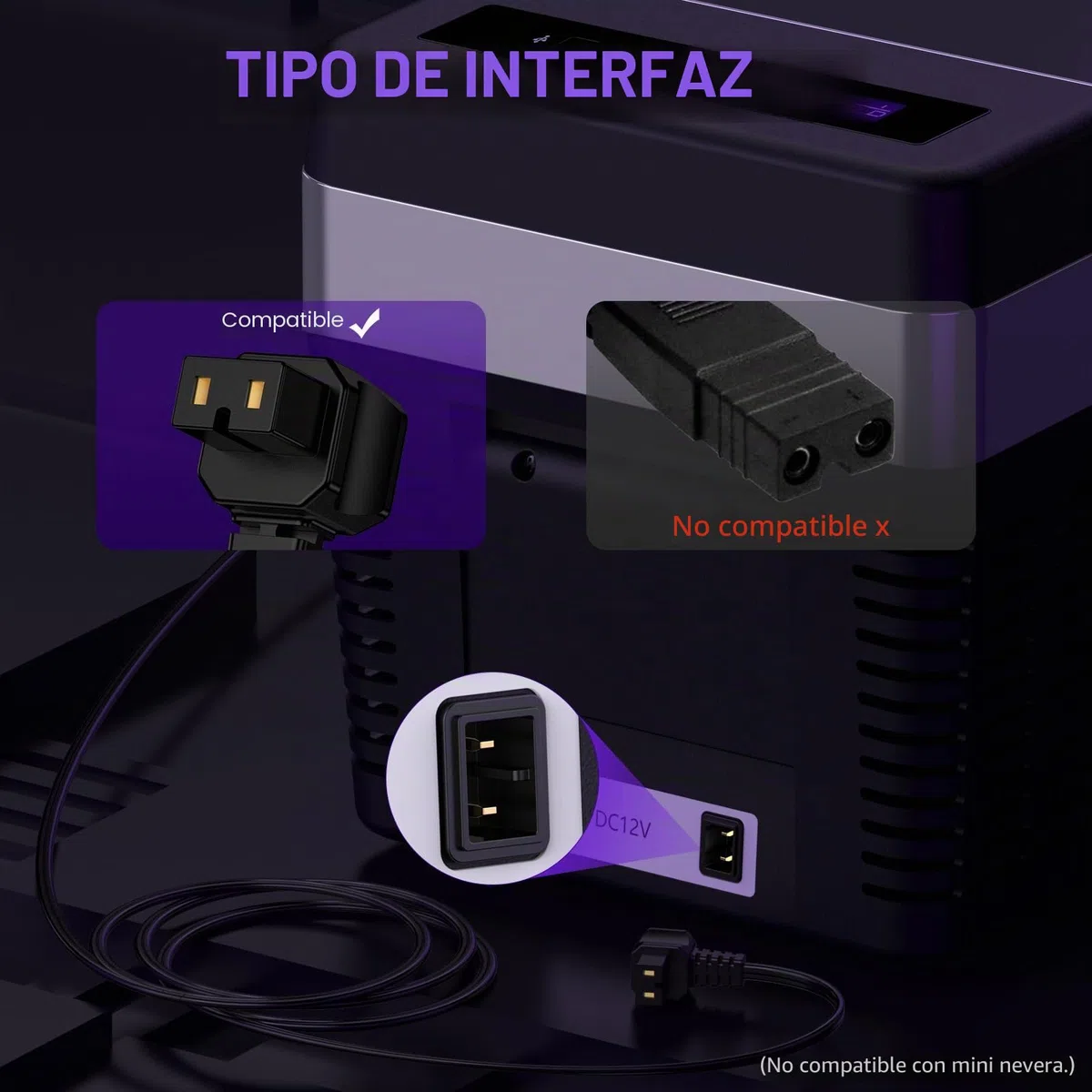 3.5M 12V Cable de mechero para Nevera Portátil Alpicool, Dometic, ICECO, Costway, Waeco CF, ARB, Setpower, DC 12/24V Cable de alimentación para Refrigerador de Coche