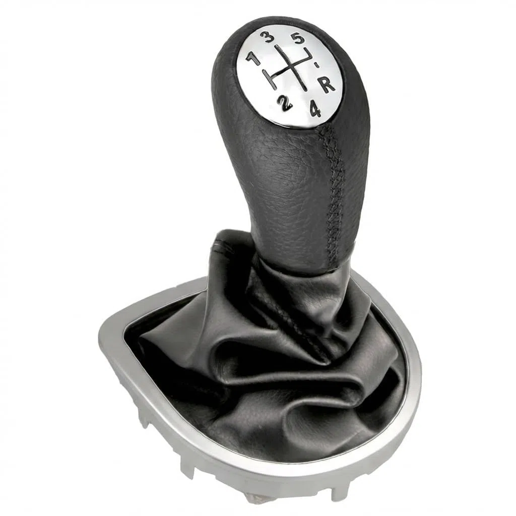 Pomo Palanca de Cambios 5 Velocidades Cuero Premium Reemplazo Directo para Renault Clio 3 Megane Twingo Scenic Kangoo Laguna Modus Compatible con 8200379961