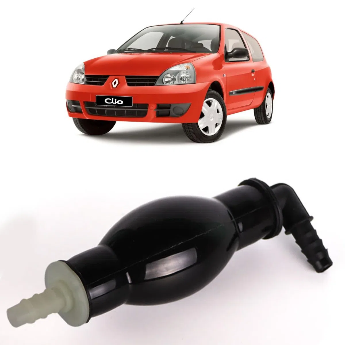 Twowinds - Bomba Cebado Compatible con Renault Clio I, Clio II (1998-2012), Laguna I (1993-2001), Kangoo I (1997-2008), Scenic I (1999-2003), Diesel 1,5 y 1,9 DCI - Pera Succión Manual Combustible
