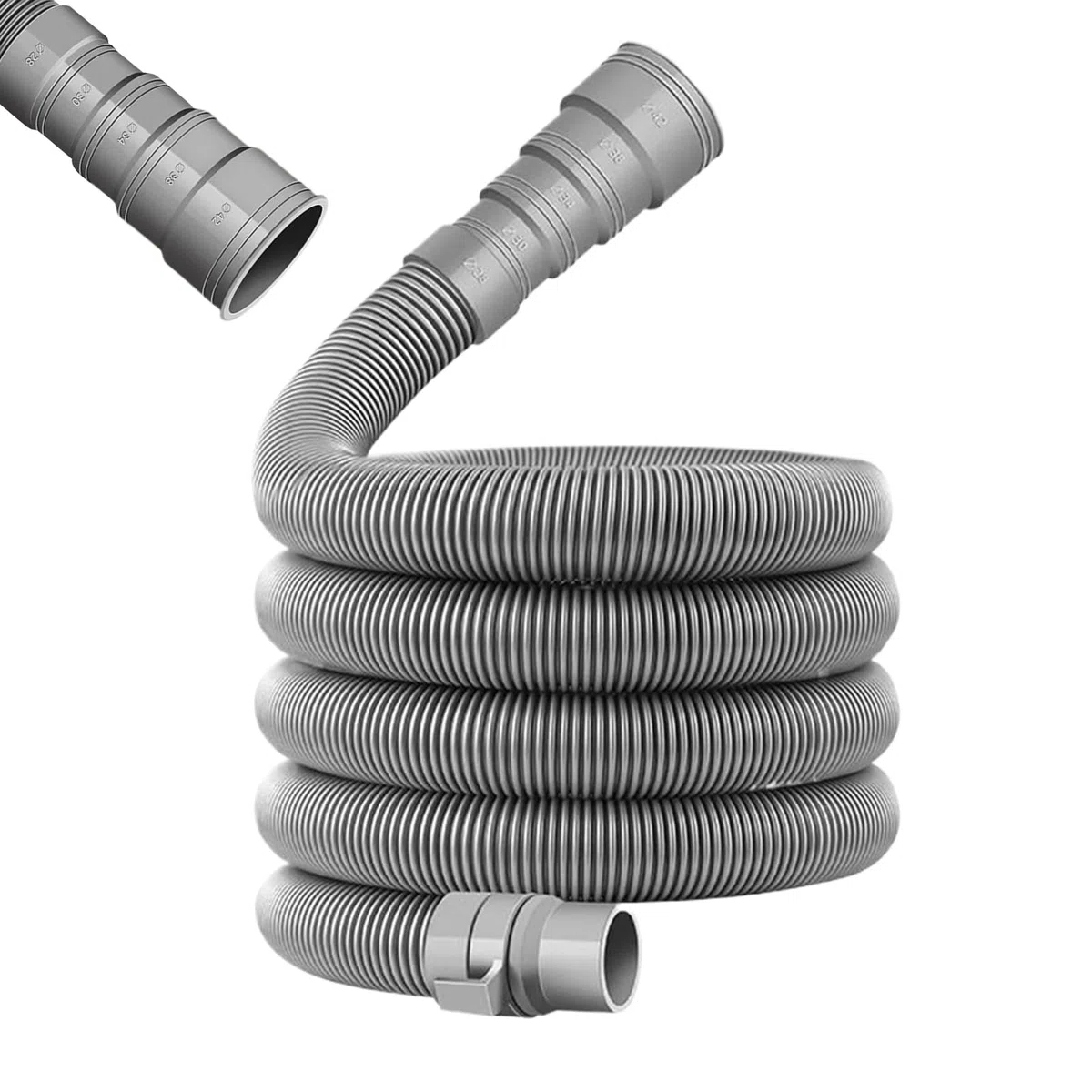 Manguera para Fosa Séptica | Multiusos Para Desechos Líquidos | Manguera Plegable y Ajustable para Vacaciones al Aire Libre, Viaje en Vehículo, Playa, Camping y Reparaciones