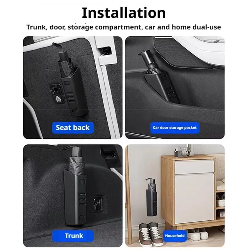 1 Pieza Soporte para Paraguas de Coche para Nissan X-Trail Rogue T33 2023-2025, Organizador de Almacenamiento Interior Cubo de Basura para Coche ABS Duradero