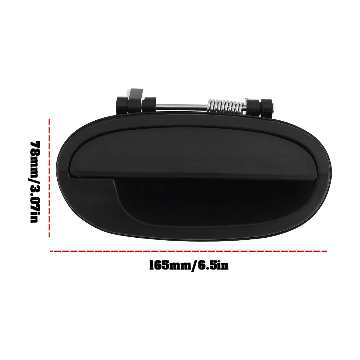 Manija de Puerta Trasera Derecha Negra 96601475 Compatible con Chevrolet Spark MATIZ