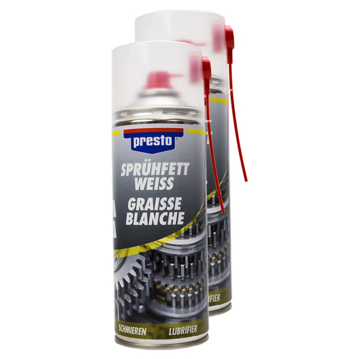 Presto 2X 306352 SPRÜHFETT WEIß SCHMIERMITTEL Metall Kunststoff 400 ml
