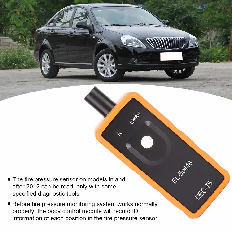 Herramienta de Reaprendizaje TPMS, Sensor Universal de Monitor de Presión de Neumáticos de Coche, Herramienta de Activación de Reaprendizaje de Reinicio TPMS, Herramienta de