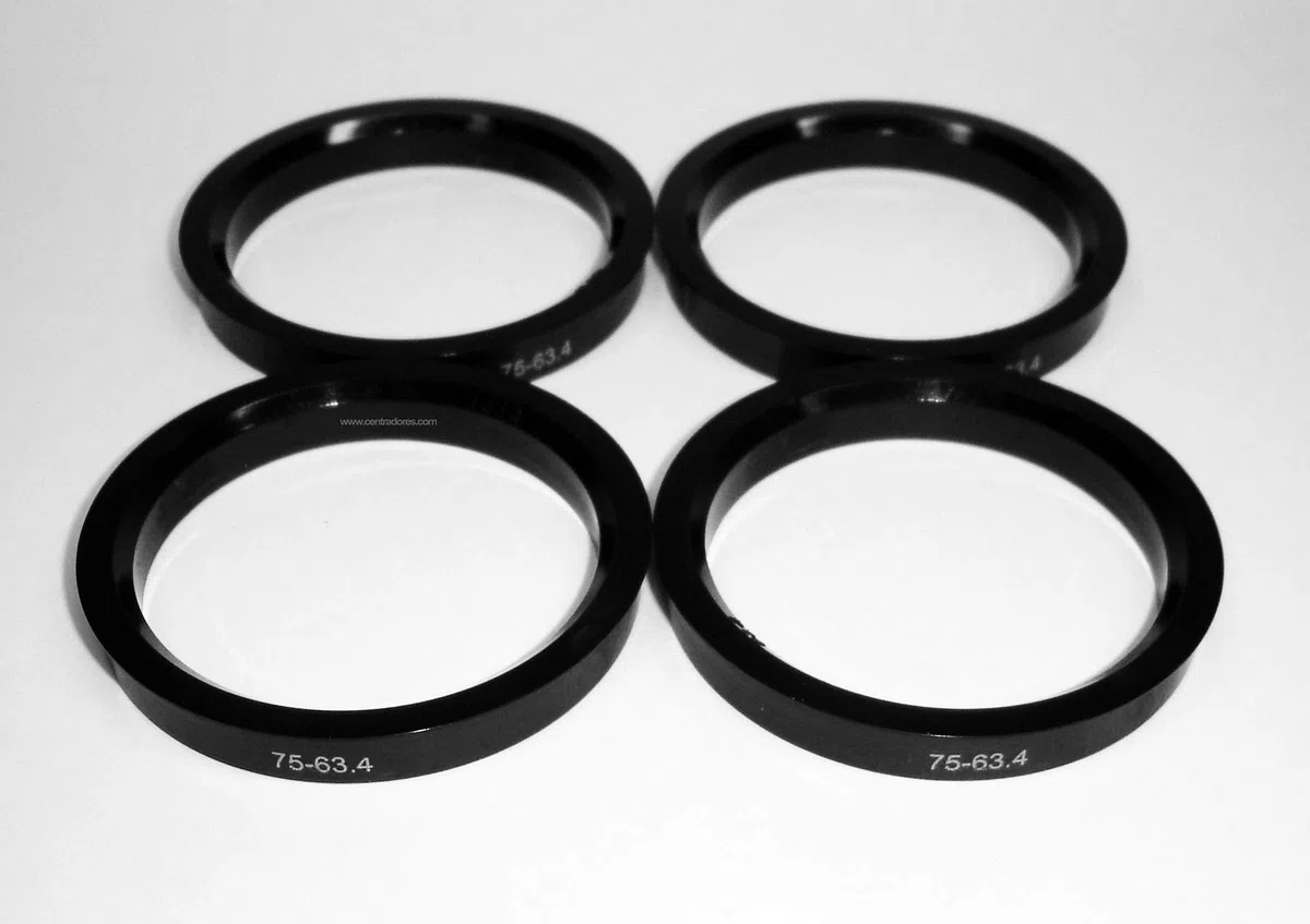 Centradores 4 LLANTA 75-63.4 Aros para Llantas ANTERA AVUS Imola Mito OZ Racing SUPERLEGGERA ULTRALEGGERA