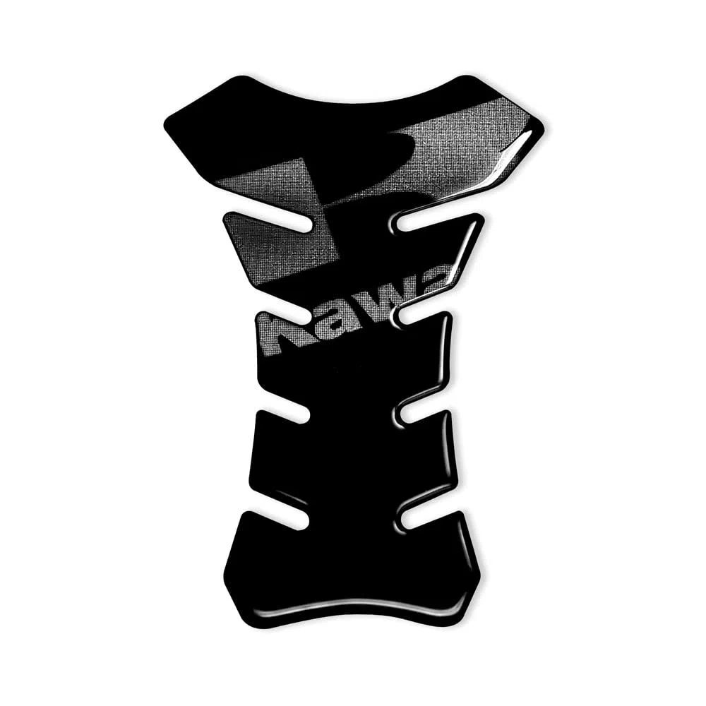 4R Quattroerre.it 18087 Pegatina 3D para el Depósito de la Moto Kawasaki, Negro