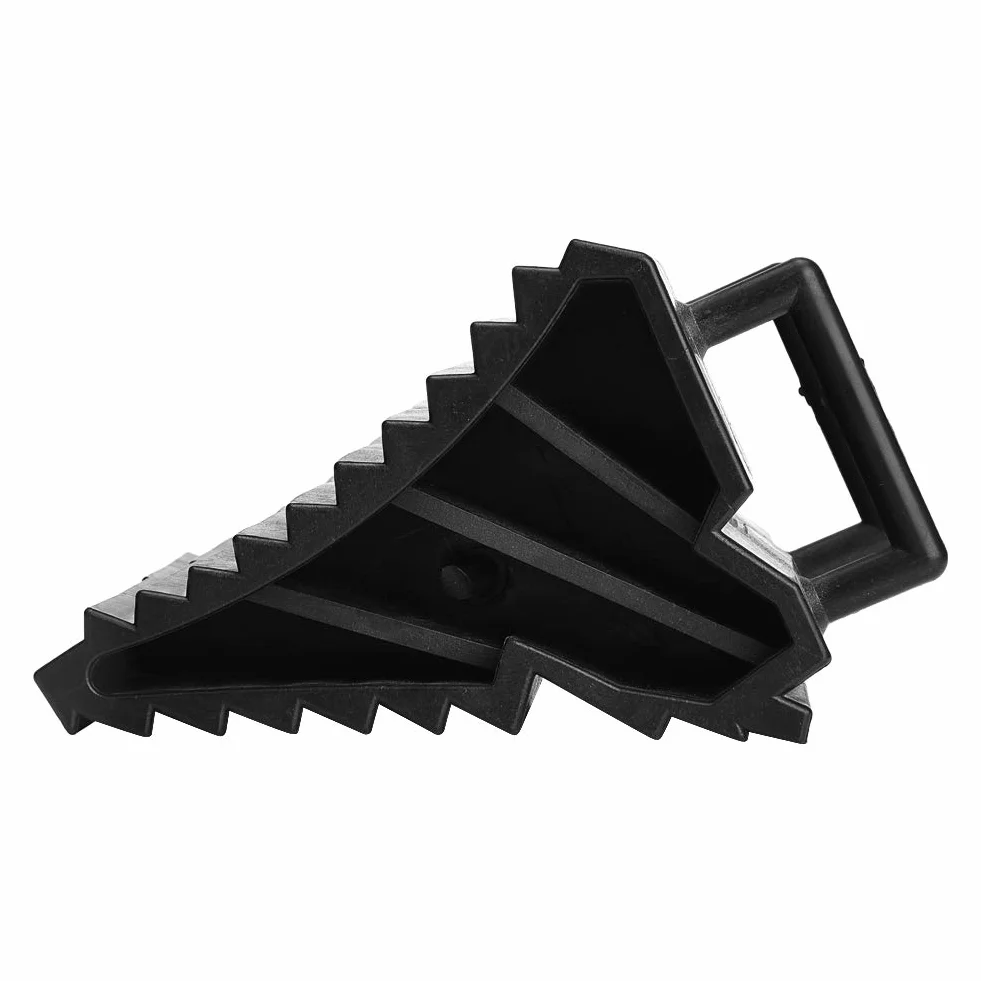 Juego de 2 Calzos Antideslizantes de Plástico ABS 15.5x9x10cm – Cuñas de Alineación para Ruedas de Coche, Caravana, Autocaravana y Camión