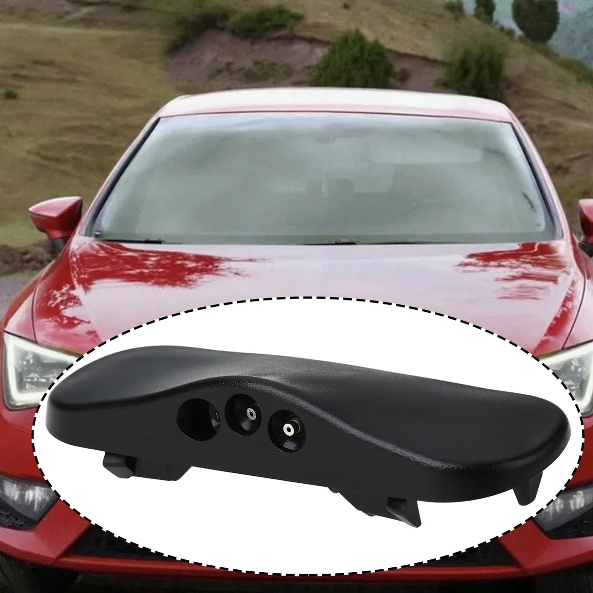 OTOTEC Boquilla Lavaparabrisas Delantera Derecha 5F0955986 Compatible con Seat Leon 2013-2019 (sin Calefacción)