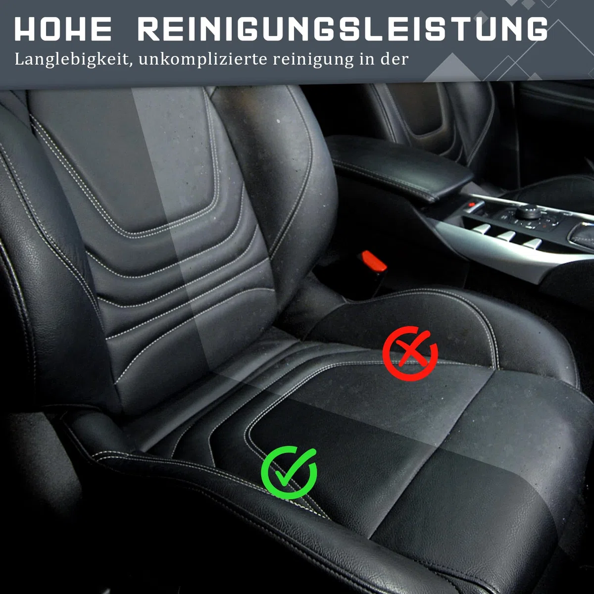Juego de almohadillas de limpieza para interior de coche, esponja de microfibra para limpieza interior, cuidado de plástico, tapicería, cuero, cabina y grifos, 15 x 9 cm