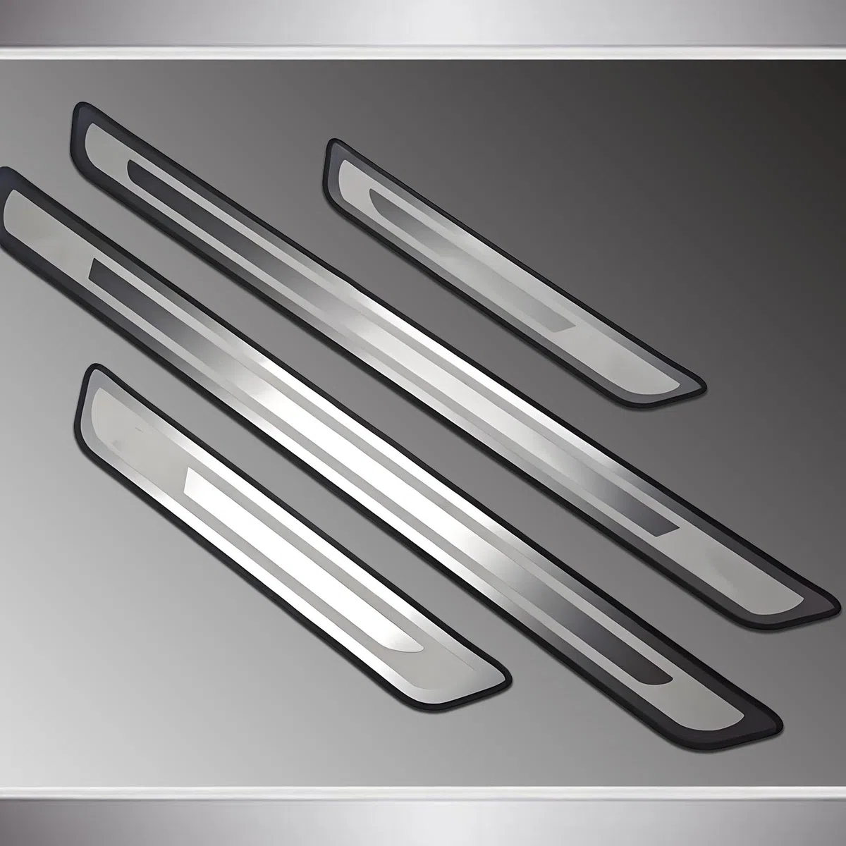 4 Piezas Protective de Umbral de Puerta de Coche para BMW X3 (G45) 2024 2025, Material de Acero Inoxidable Decoración para Estribos,Silver