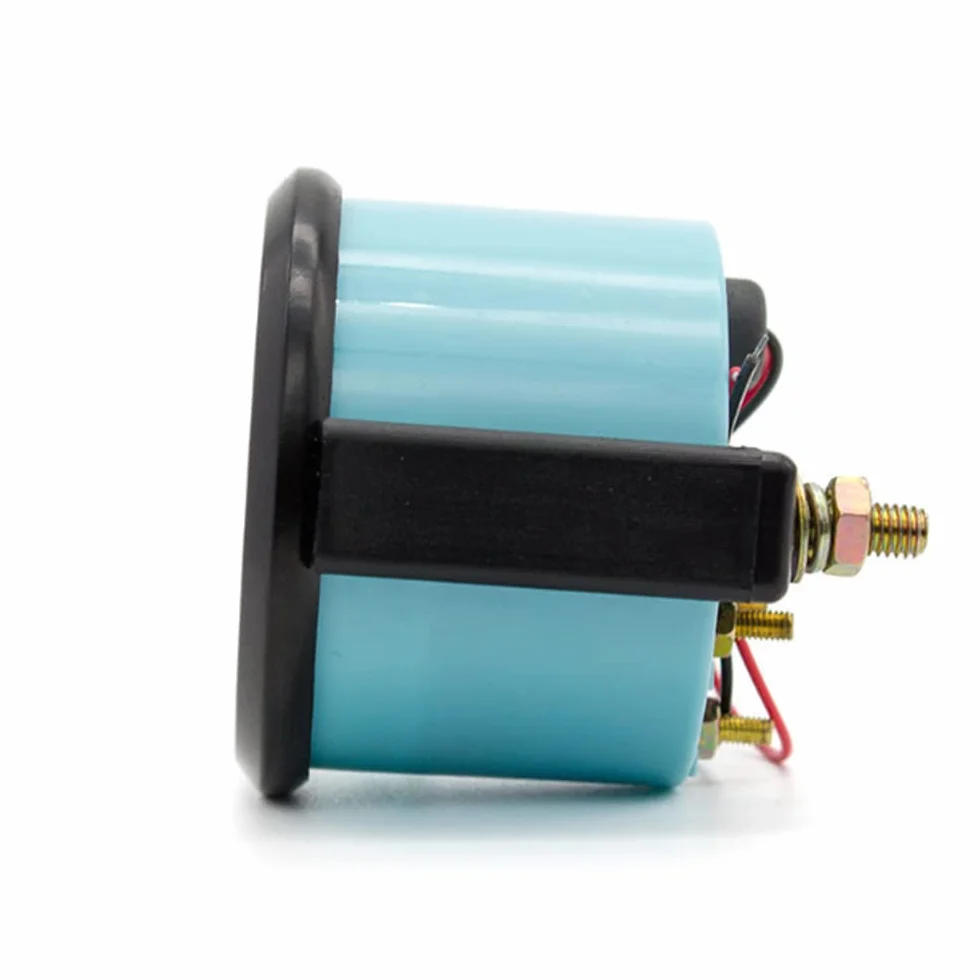 Medidor de combustible 2 pulgadas 52 mm Medidor de nivel de combustible universal para automóvil con sensor de combustible digital LED E-1/2-F Puntero de rango 12V para barco SUV