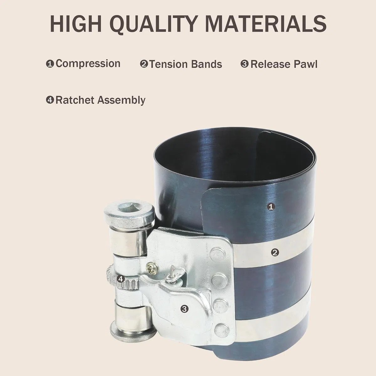 Instalador De Anillos De Pistón, Herramienta De Instalación De Pistón De Trinquete Ajustable, Kit De Extracción De Anillos De Pistón, Herramienta De Reparación De Automóviles, Kit De Extracción Del In