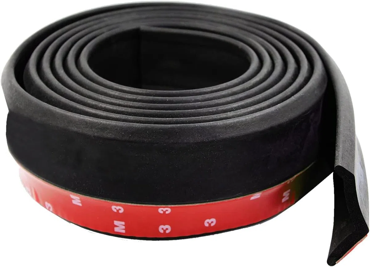 Lip Inferior Universal 2,5 m x 60 mm – Lip Frontal de Goma Flexible con Adhesivo, Antirroces, Parachoques Delantero, Acabado en Negro (Y-F605BK)