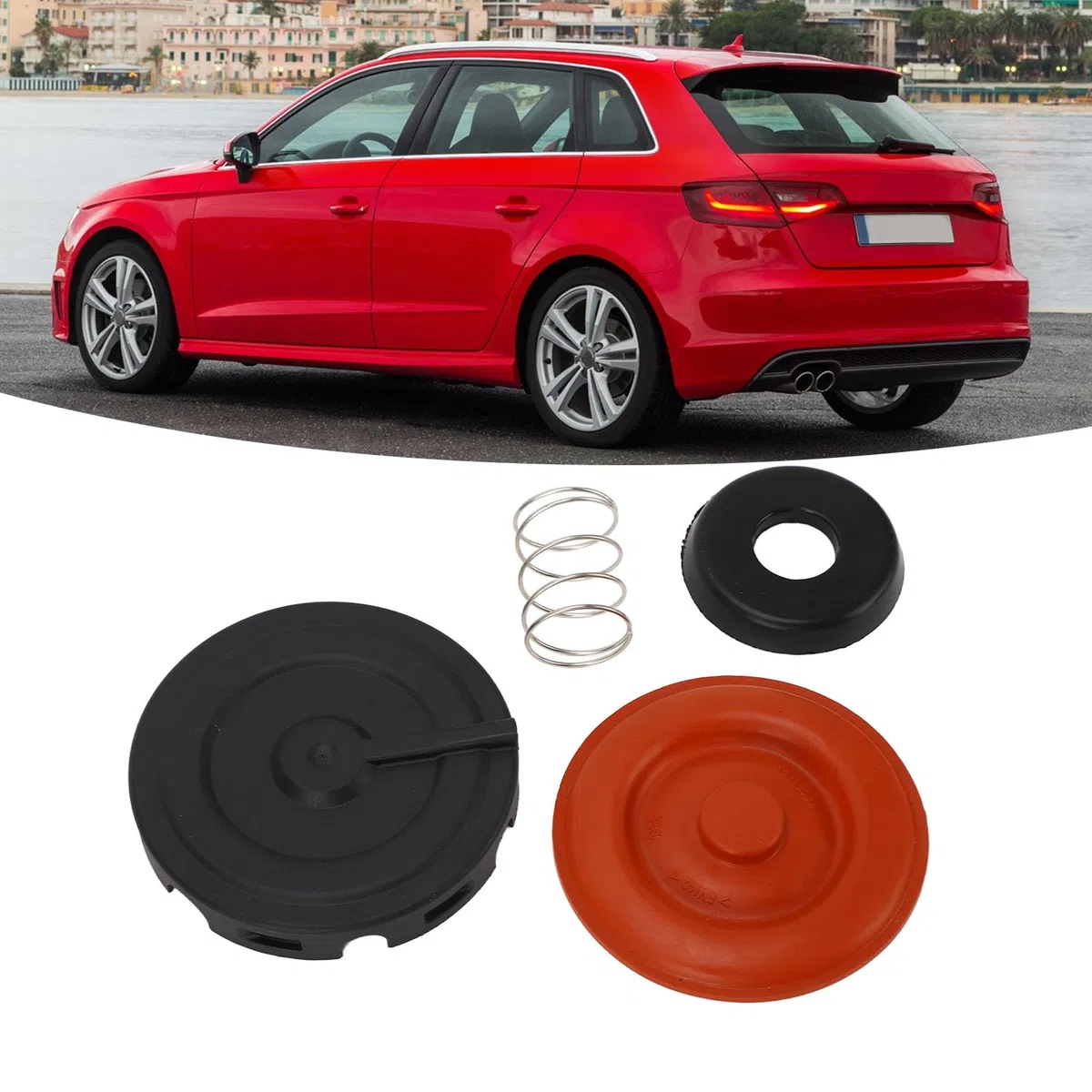 Diafragma de válvula PCV, Kit de reparación de Membrana PCV Profesional Multifuncional, práctica Cubierta de válvula de diafragma, válvulas PCV de Repuesto para Coche, Adecuado para A3,