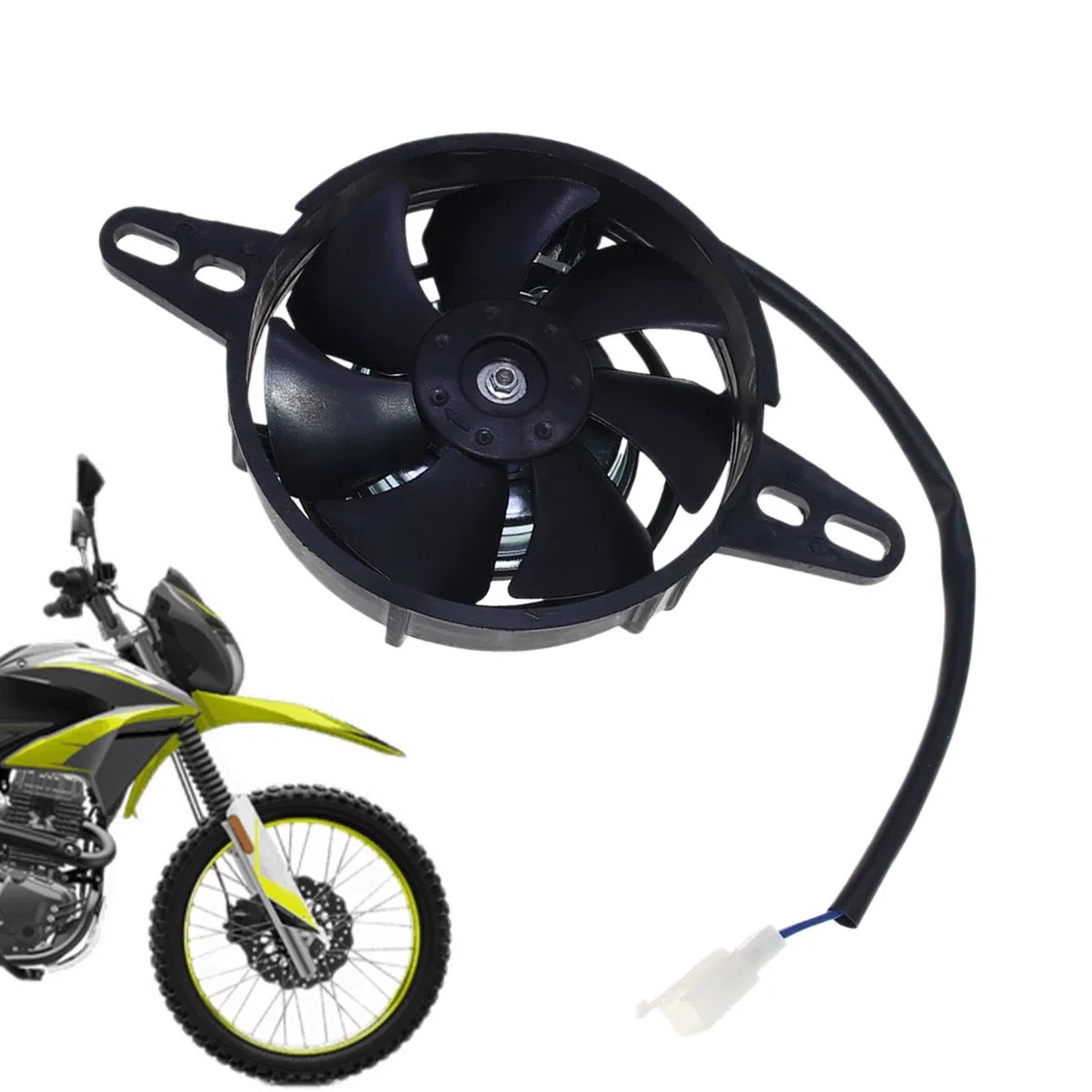 Replacement Radiator Fan, NC250cc Motorcycle Fan, Dirt Pit Bike Radiator, High Performance Cooling Fan, Efficient Water Cooled Replacement for NC250cc Dirt and Pit Bikes to Enhance Performance