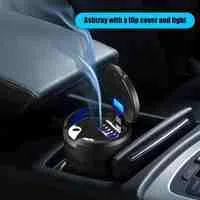 Cenicero de Coche para Audi A3 2005-2007 Portatil Sin Humo de Acero Inoxidable con Tapa autoextinguible,C