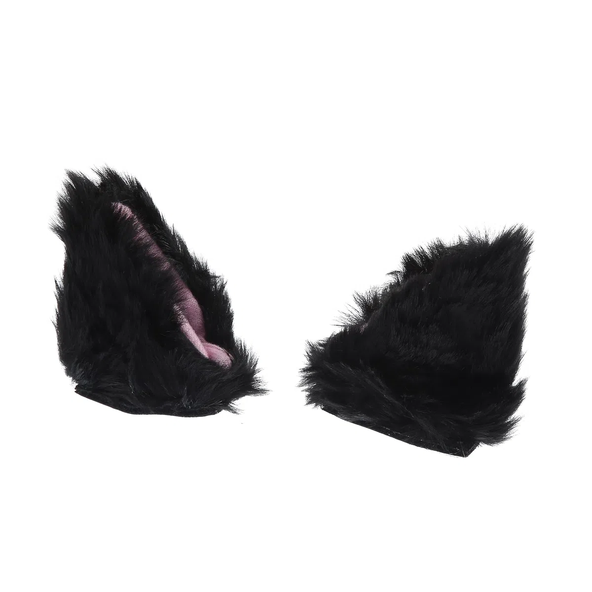 QUARKZMAN 1 Par Motocicleta Peluche Forma Orejas Gato para Decoración Casco Negro Rosa
