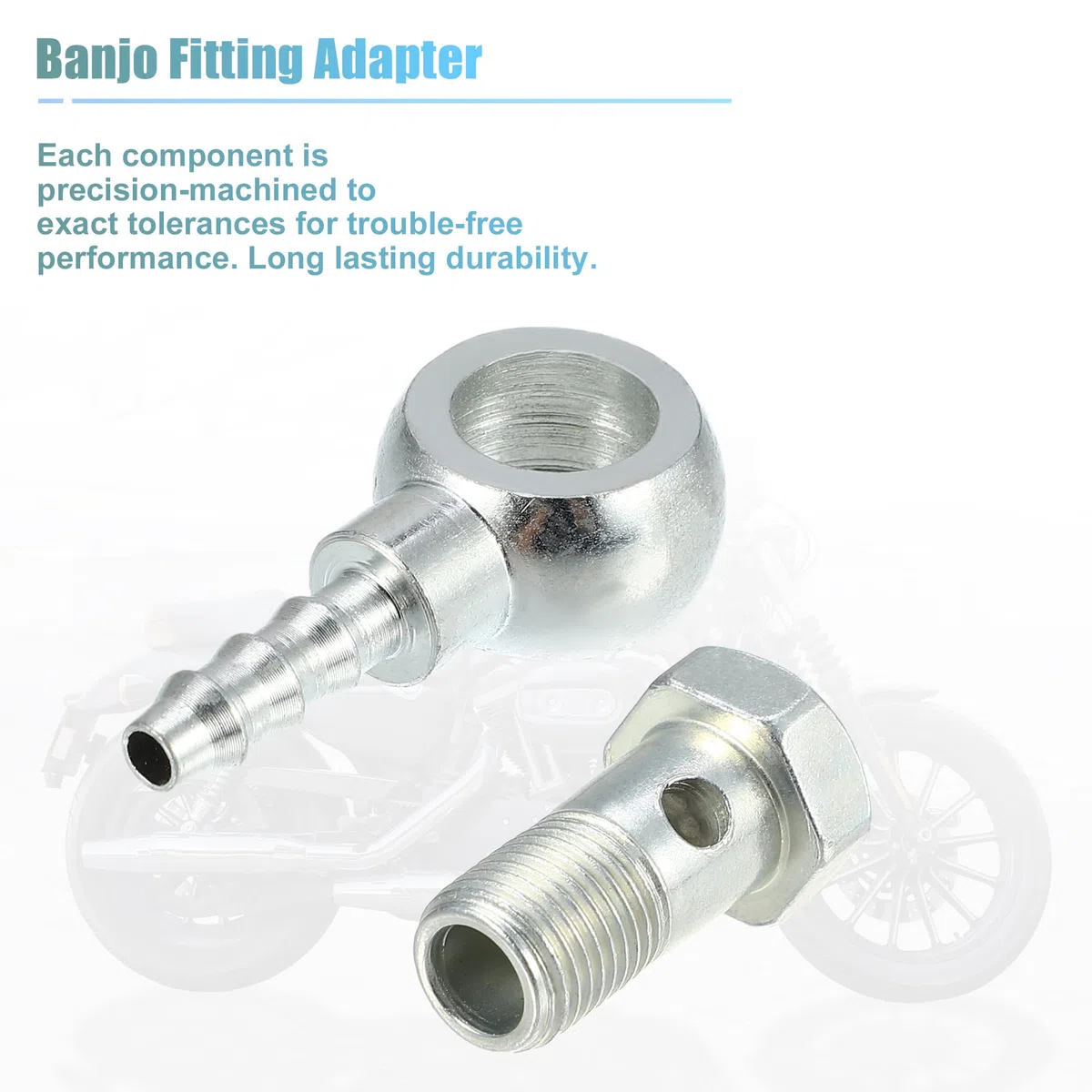 QUARKZMAN 10 mm Diámetro M10x1 Coche Banjo Conexión Adaptador con Arandelas - 8 Uds.