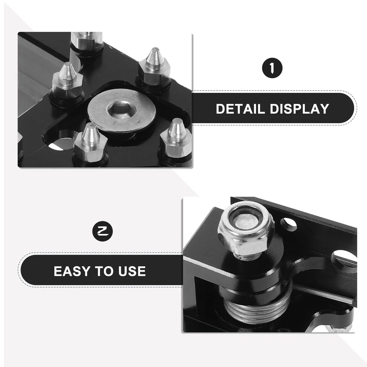 Reposapiés Trasero de Motocicleta de Aleación de Aluminio Negro Pedal de Freno para Moto Todoterreno Atv Soporte Ergonómico Antideslizante para Conducción Segura y Resistente