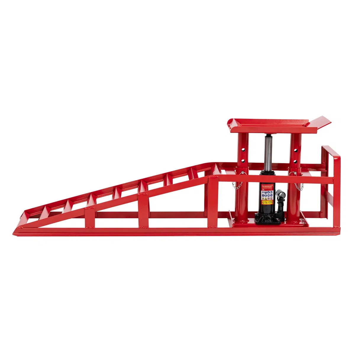 MSW 2 Rampas de Acceso Hidráulicas hasta 2000 kg con 265 mm Altura de 235 a 325 mm Rampa de Acceso hidráulica Rampa de Carga Rampa para Coches Rampa Regulable en Altura