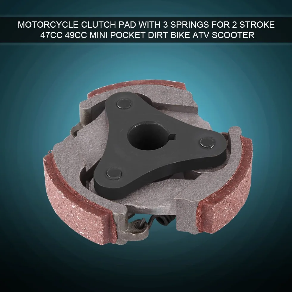 KIMISS Placa de Embrague para Moto, para Mini ATV y Scooter, con 3 muelles, Compatible con y 2 Tiempos