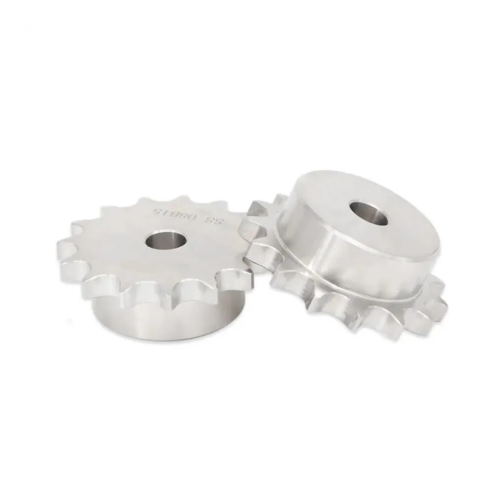 Piñón de cadena de rodillos Piñón de transmisión de cadena de acero inoxidable de 10 a 23 dientes, 10 A, paso de engranaje de cadena de 15,875 mm, rueda dentada industrial(21 Teeth)