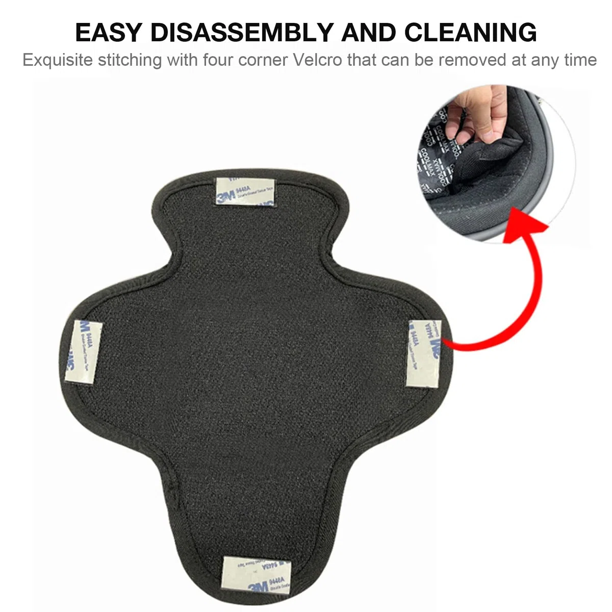 2pcs Forro para Casco de Moto,Cojín para Casco De Motocicleta Interior Universal Forro DeCasco Absorbe el Sudor, Reutilizable y Lavable, Acolchado Interior para Casco