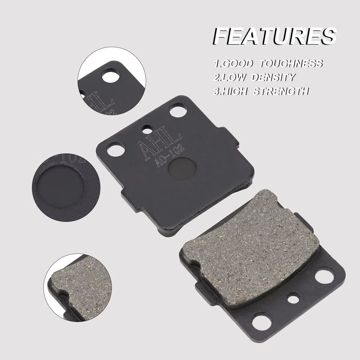 AHL 3 pares de pastillas de freno delanteras y traseras compatibles con Yamaha YFM660 Raptor 2001-2005/HONDA ATC 200 XD 1983/ ATC 250 RD 1983-1984/TRX 300 X9 2009/TRX 400 EXX/EXY/EX1/EX8 1999-2008