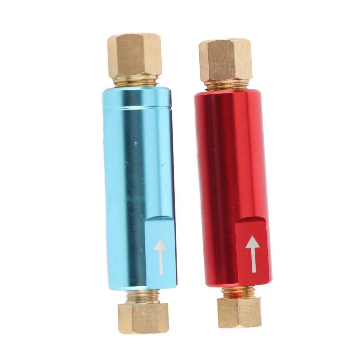 2 unidades de válvula de retención de presión de freno metálica, válvula universal para coches de carrera, válvula de presión de 2 psi y 10 psi con