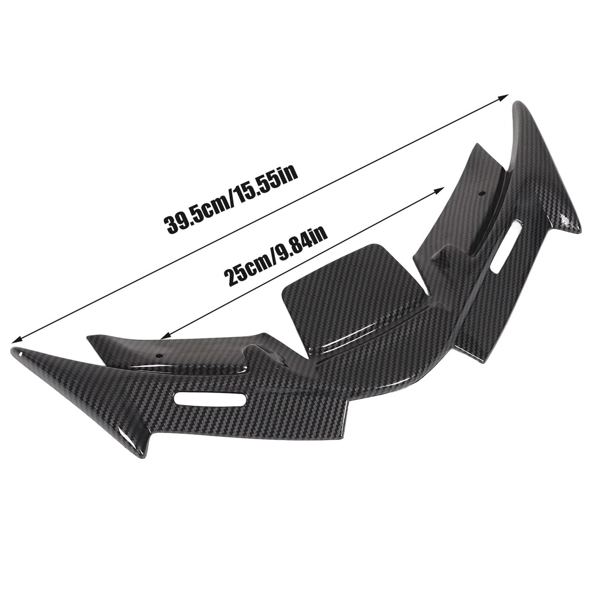Alerón de carenado delantero para YZF R15 V4 2022 y posteriores, cubierta de alerón de carenado aerodinámico de ABS para motocicleta con diseño deportivo, pieza de repuesto (Patrón de fibra de