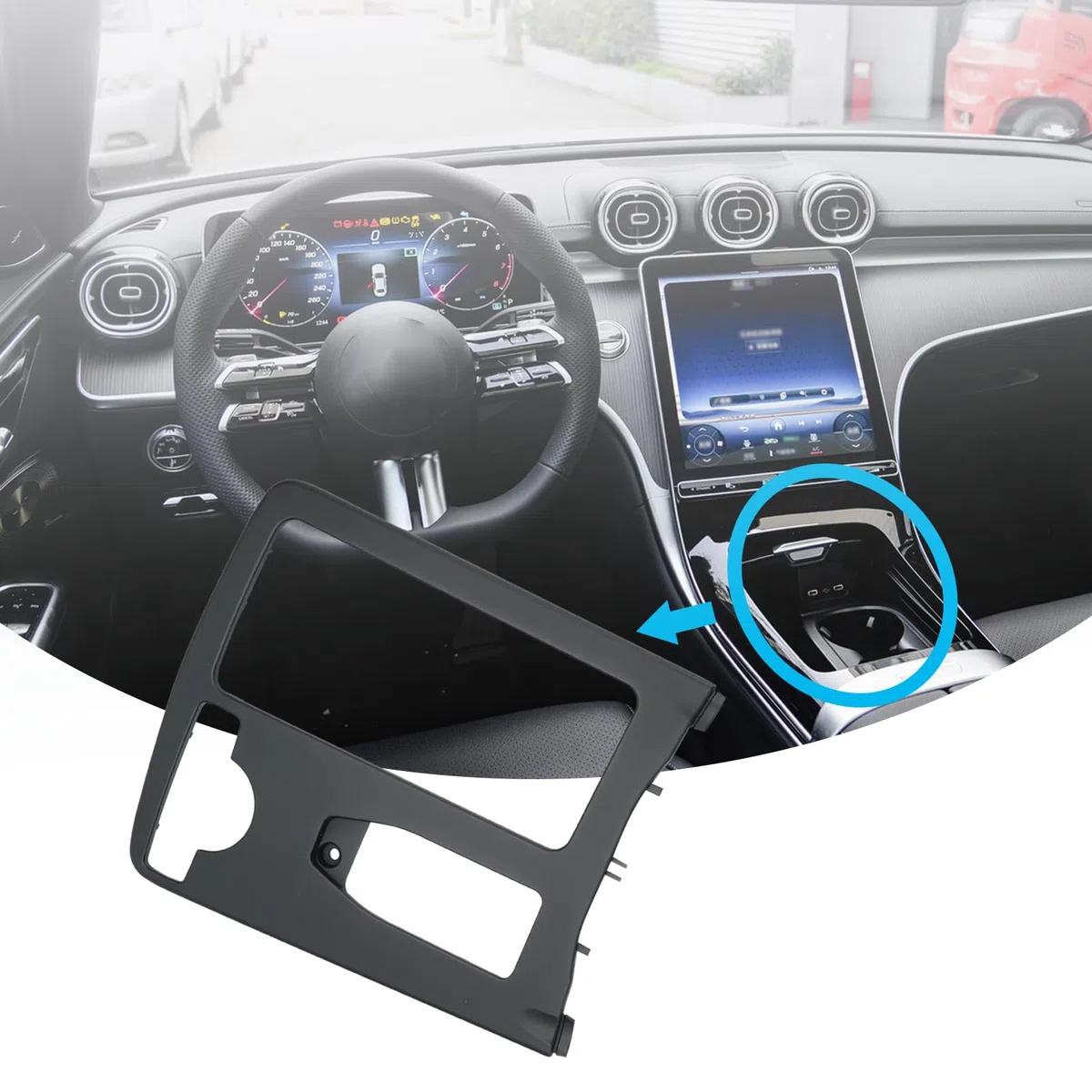 Soporte para Vasos para W204 C-E 2046800107