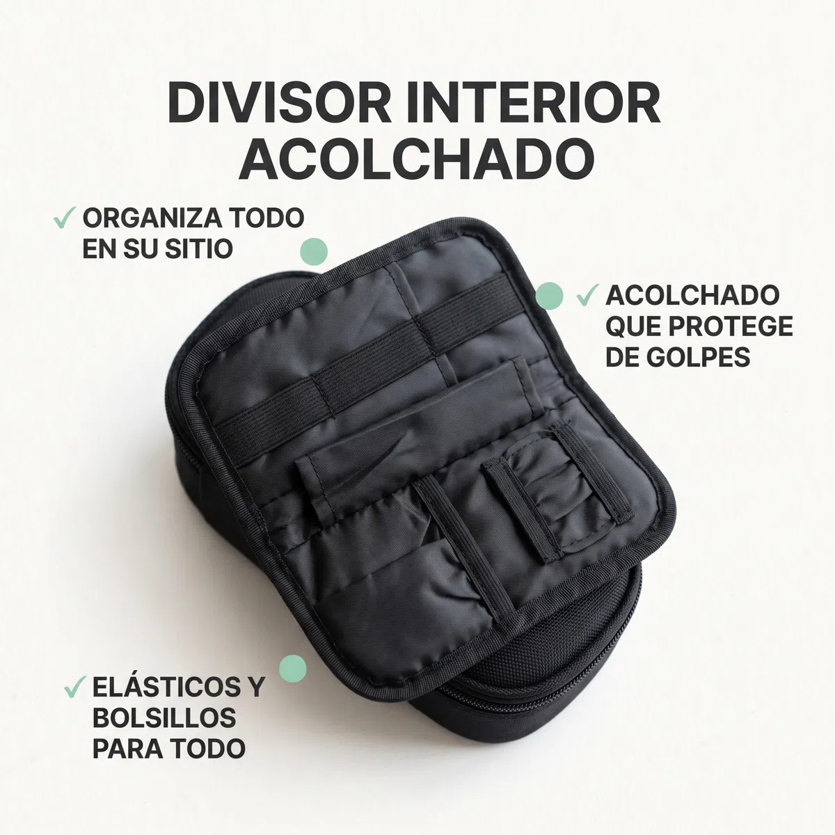 Nevera Insulina Portátil — Estuche Frío para Insulina y Medicamentos, Bolsa Isotérmica Viaje 21x9x6cm con Porta Plumas, Bolsa de Hielo Reutilizable, Forro Aluminio para Diabéticos (Negro)