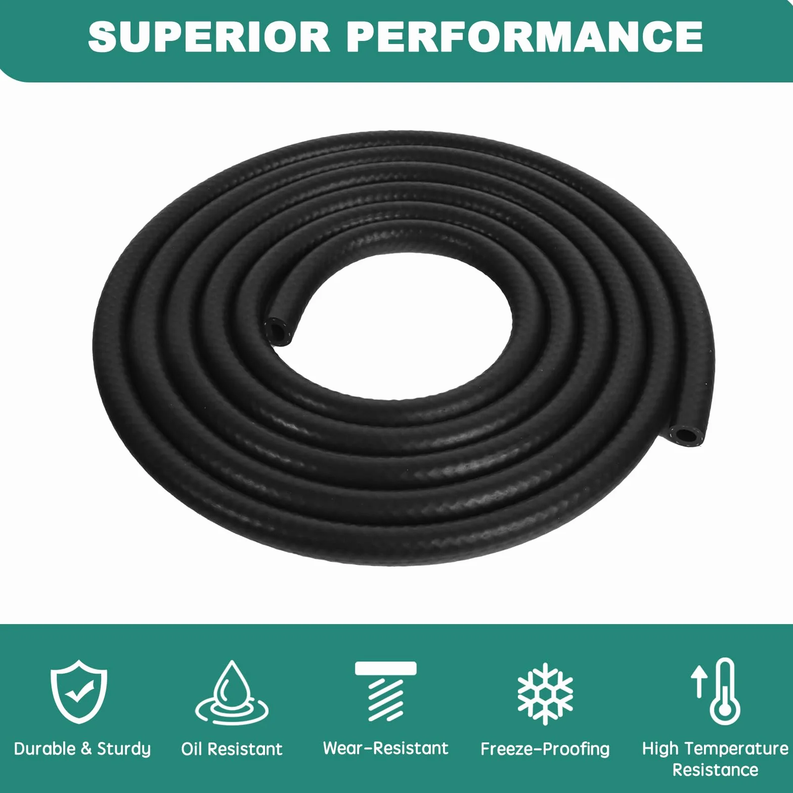 Manguera de gasolina de 3 m, manguera de gas de6 mm, kit de mangueras de combustible multiuso para motos, tractores, scooters, camiones y motores pequeños.