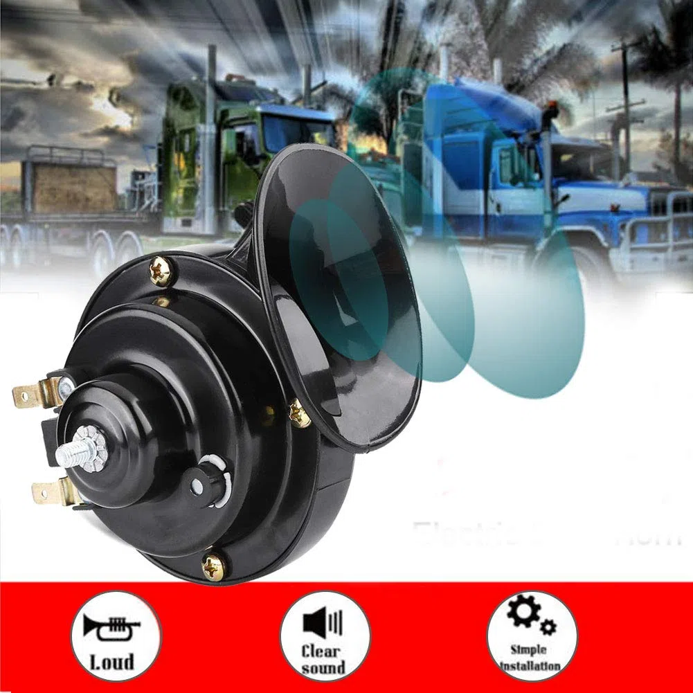Bocina de Coche, Universal 12V 110dB Sirena de emergencia, Bocinas electrica 12V para Camion Coche Motos