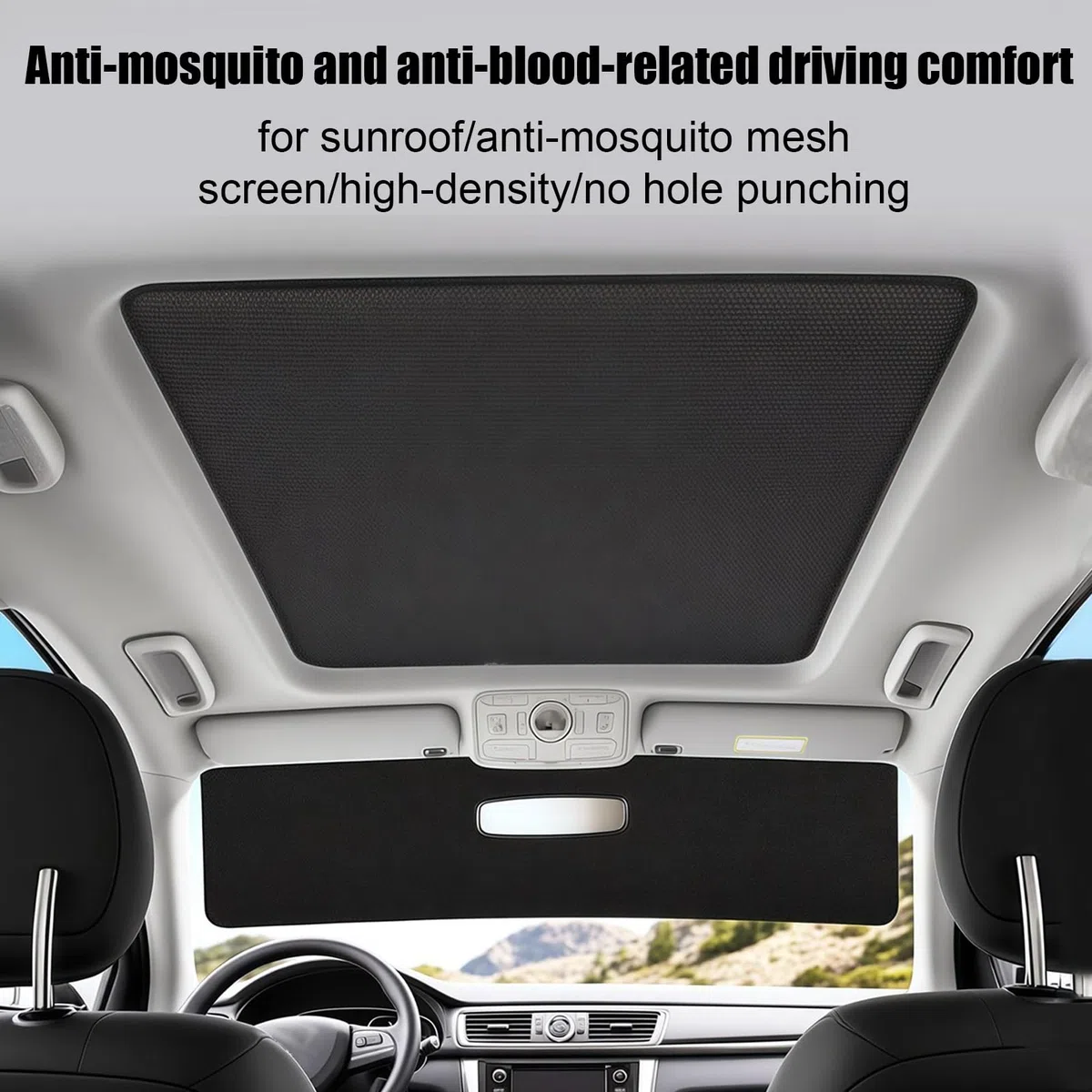 Parasol para Techo Solar De Coche | Cubierta Magnética Transpirable para Techo De Coche | Accesorios Automotrices para Viajes Aparcamiento Casa De Verano Camping Interior