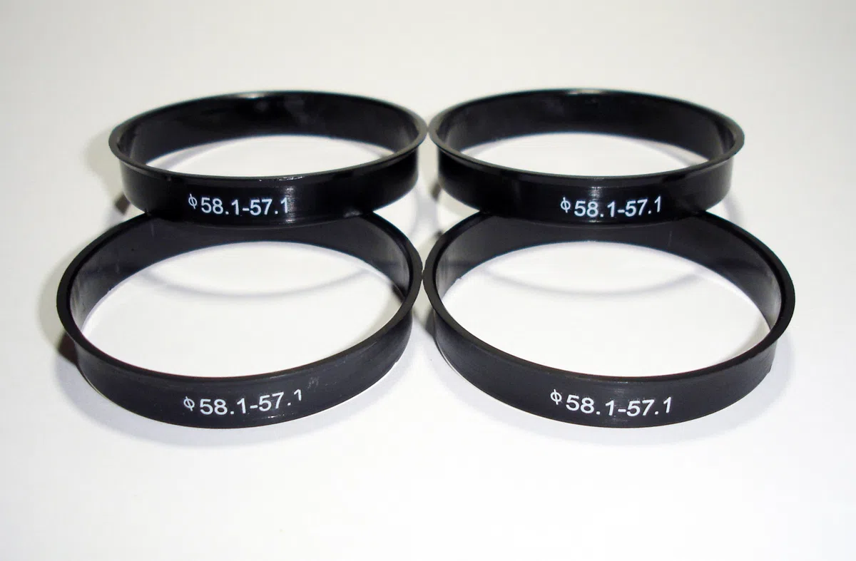 Centradores 4 LLANTA 58.1-57.1 Aros para Llantas Originales Alfa Romeo FIAT Lancia