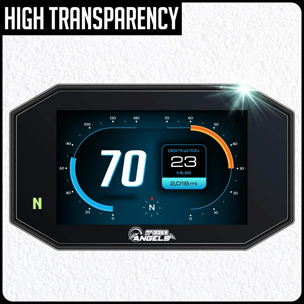 Speedo Angels Protector de pantalla para KTM Duke 390 (2017+) - 2 x Anti Reflejo & 2 x Ultra Transparente