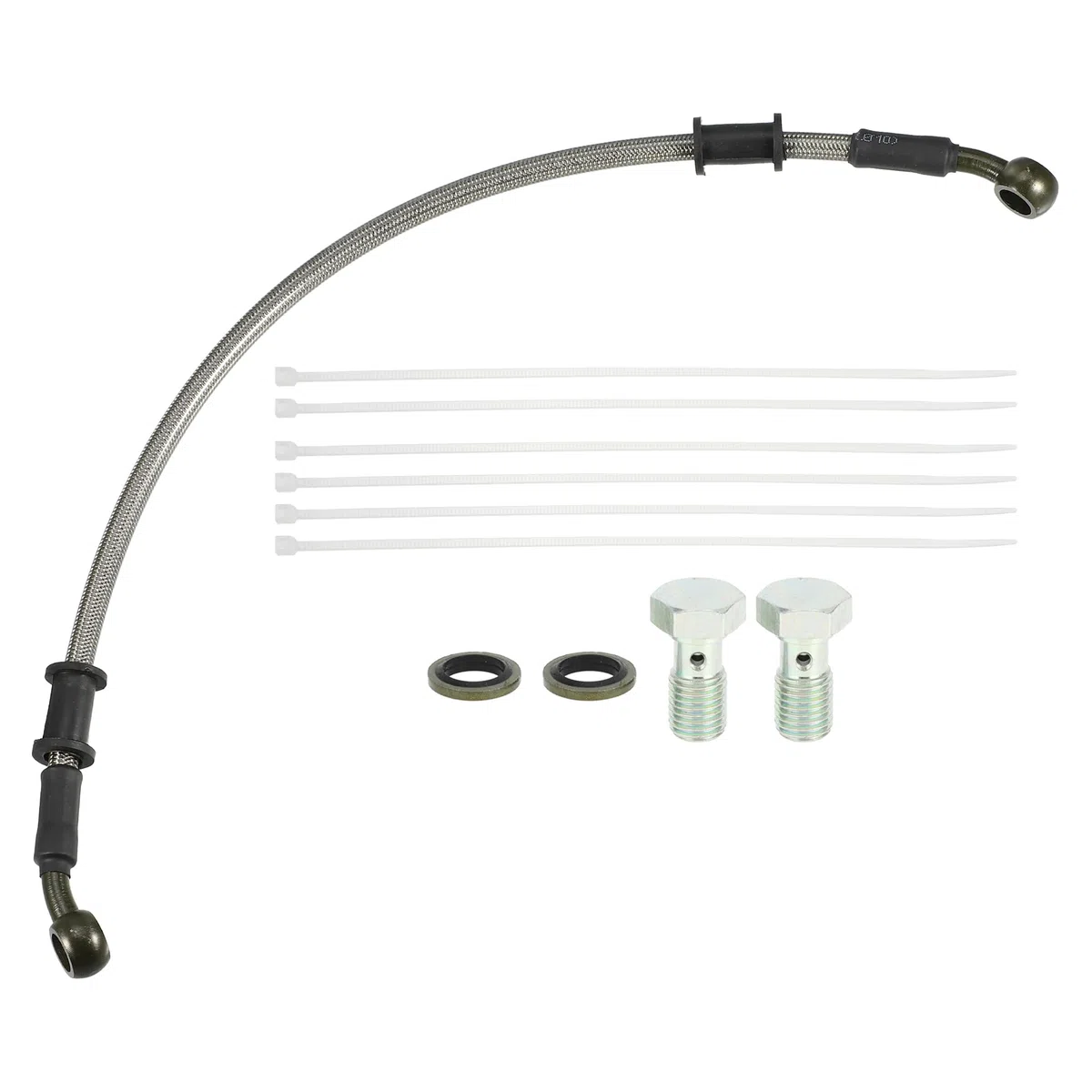 QUARKZMAN 1 Set 40Cm 1.31Ft Manguera de Freno Hidráulico para Motocicleta Con Tornillos