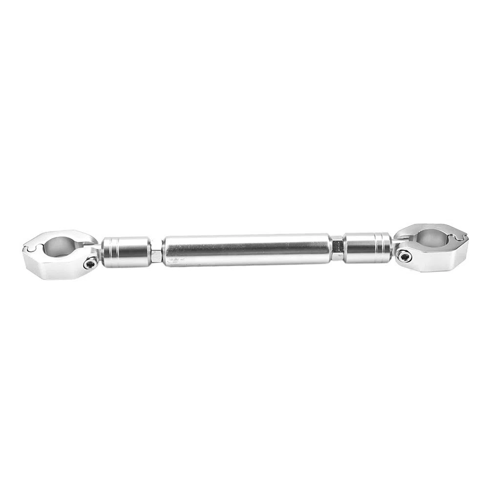 Barra de equilibrio de la motocicleta, universal de 22 mm de aleación de aluminio barra cruzada manillar motocicleta refuerza palanca Accesorios (plata) manillar cruz manillar abrazadera universal mot