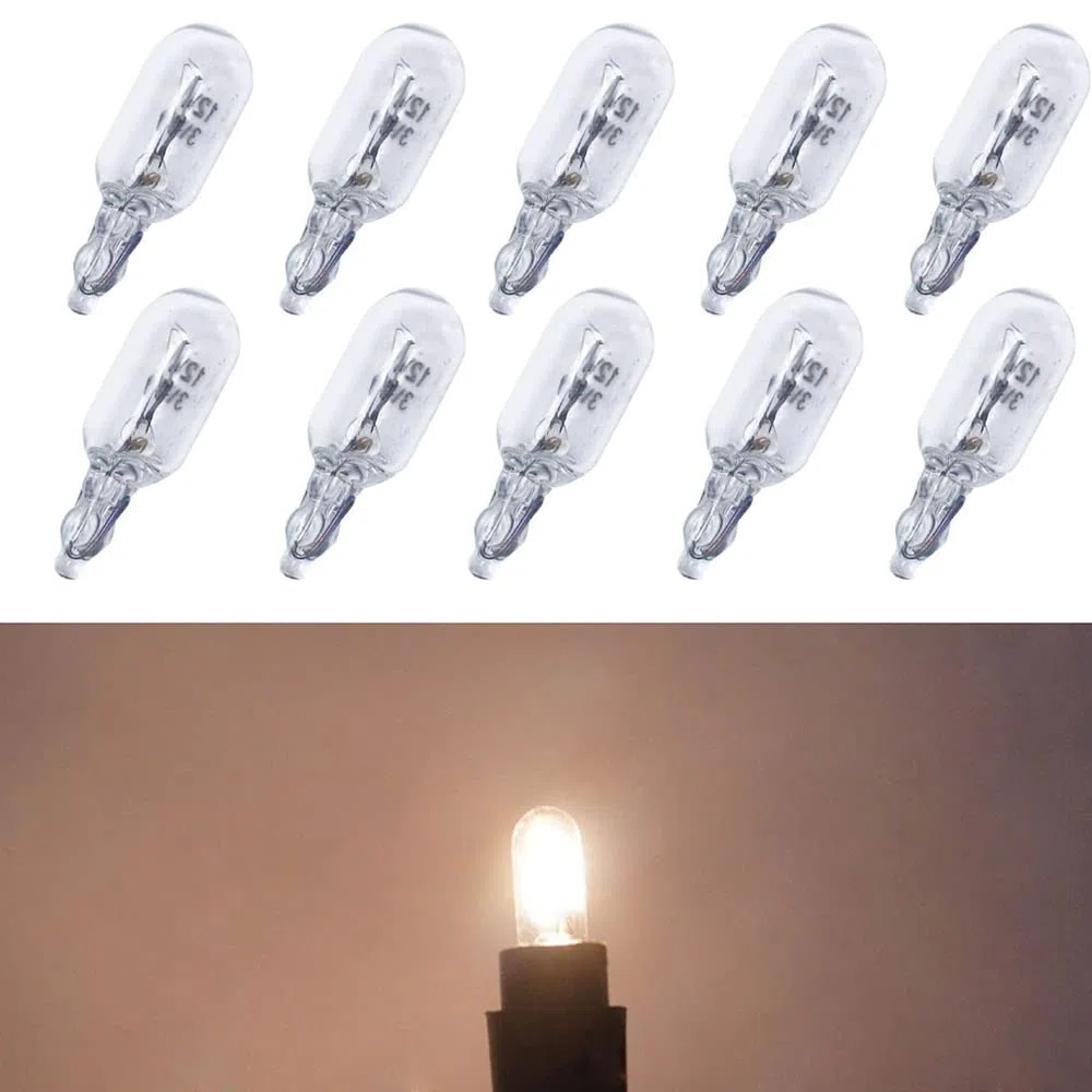 10 Uds De Bombilla T6.5 para Salpicadero De Coche Panel De Instrumentos Luz Indicadora De 3W Luces Laterales De 12V Accesorios para Coche