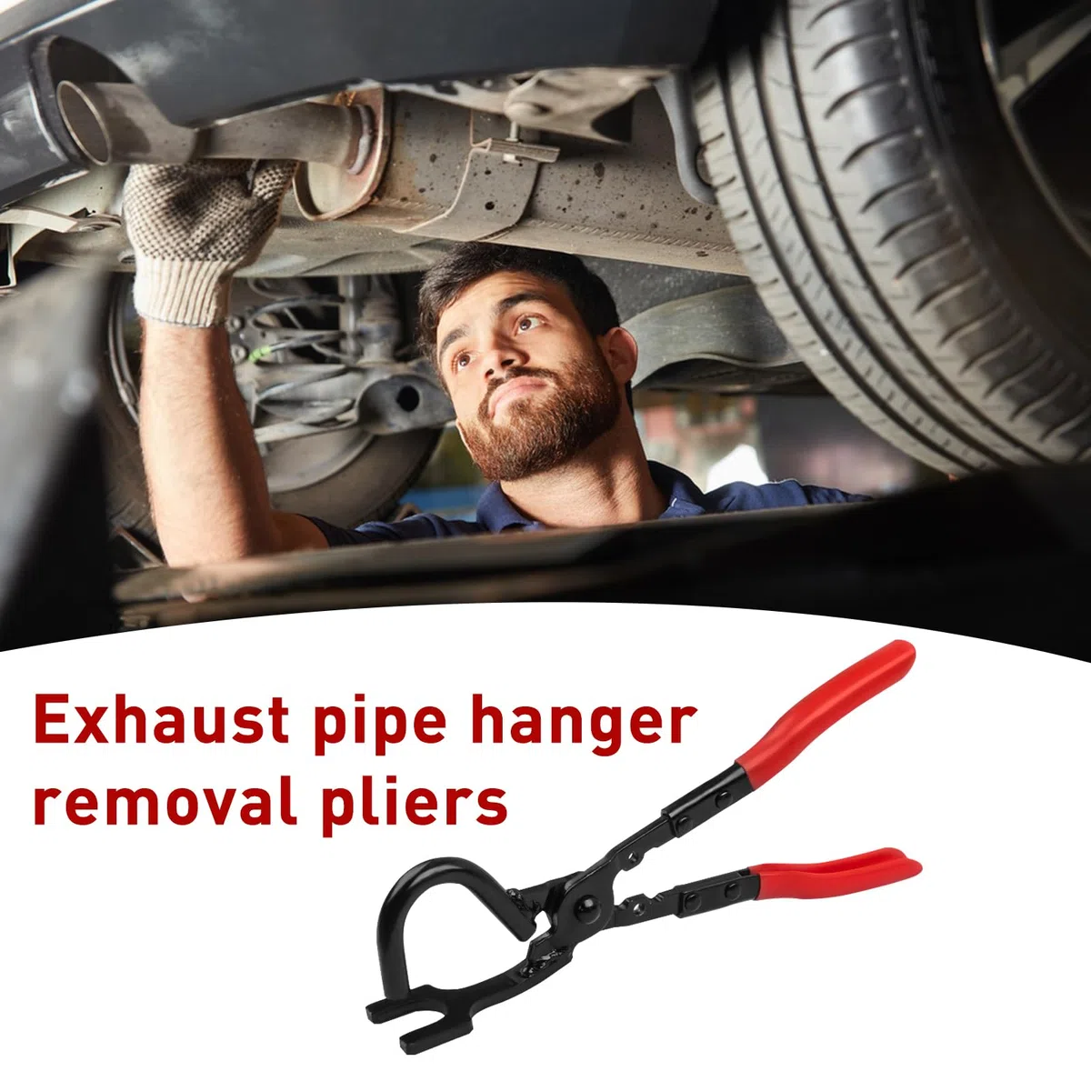alicat de goma de escape, extractores para escape, herramienta para quitar el gancho del silenciador, alicates de expresión para gomas, extractor de mangueras, accesorios