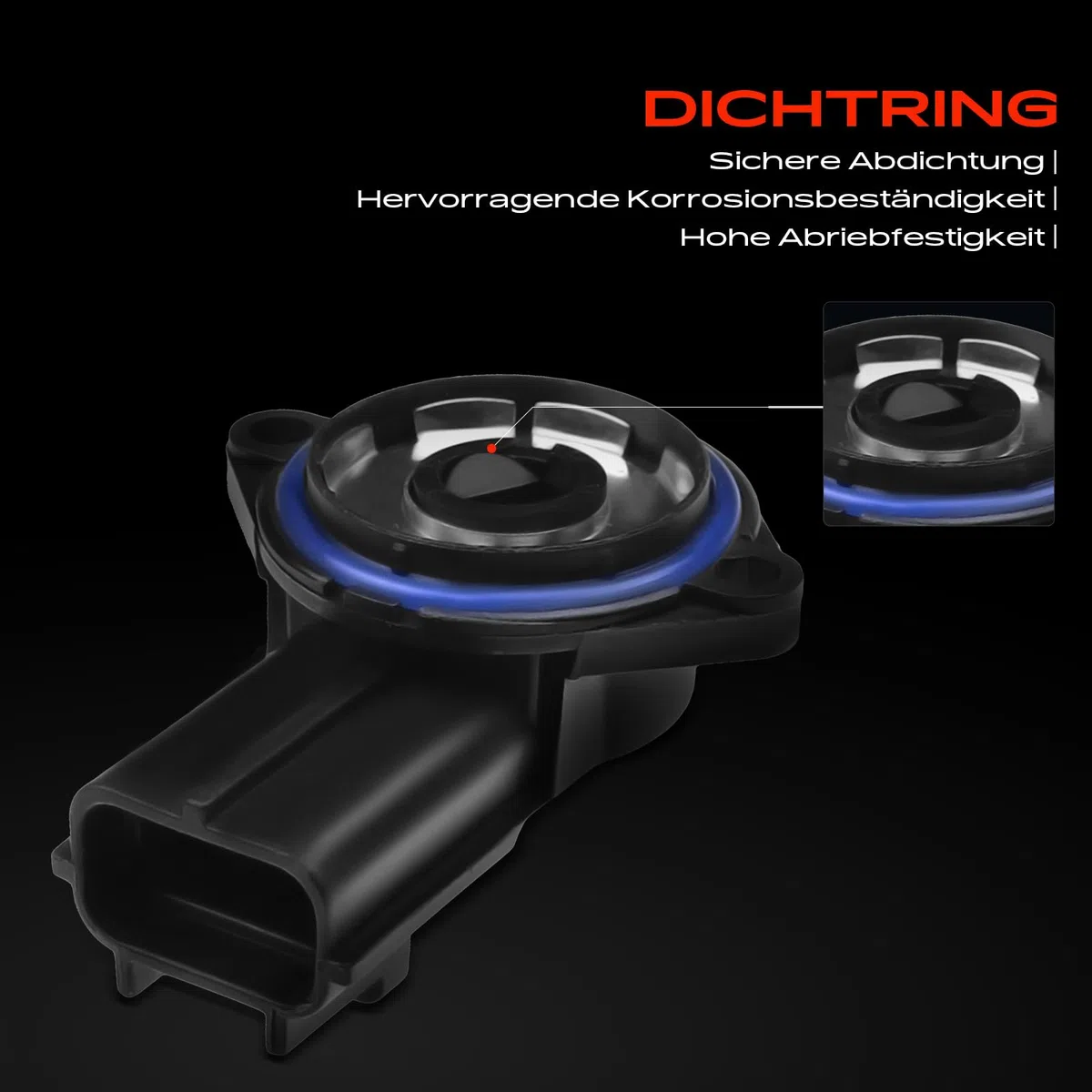 Frankberg Sensor de posición del acelerador 3 polos. Compatible con Focus Turnier DNW Focus DAW DBW Fiesta V JD JH Street KA RL2 KA RB Replace# 988F9B989BB