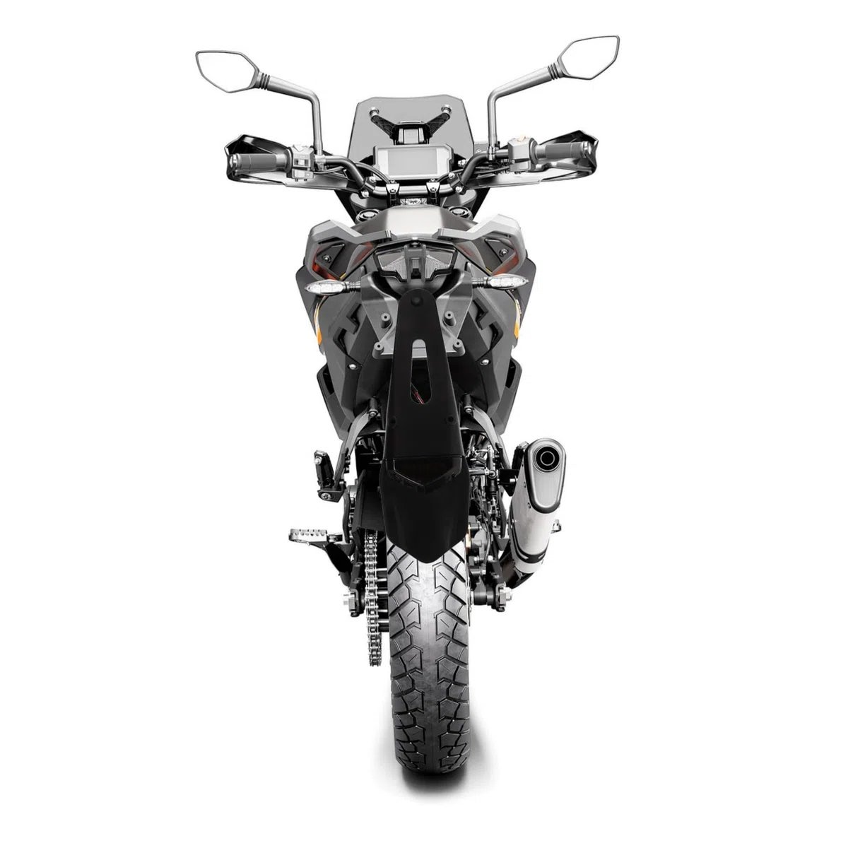 Luxshiny Luz Trasera LED para Motocicleta Off-road Luz de Freno Triangular Negra Resistente y Segura para Conducción Nocturna y Todoterreno