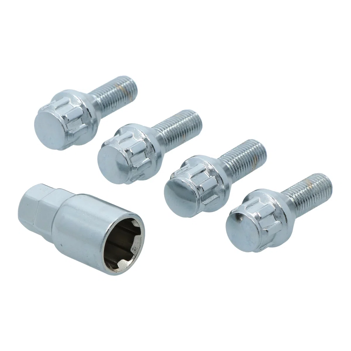 Carpoint 0520502 - Tornillos antirrobo M12x1,5x26 mm cónicos
