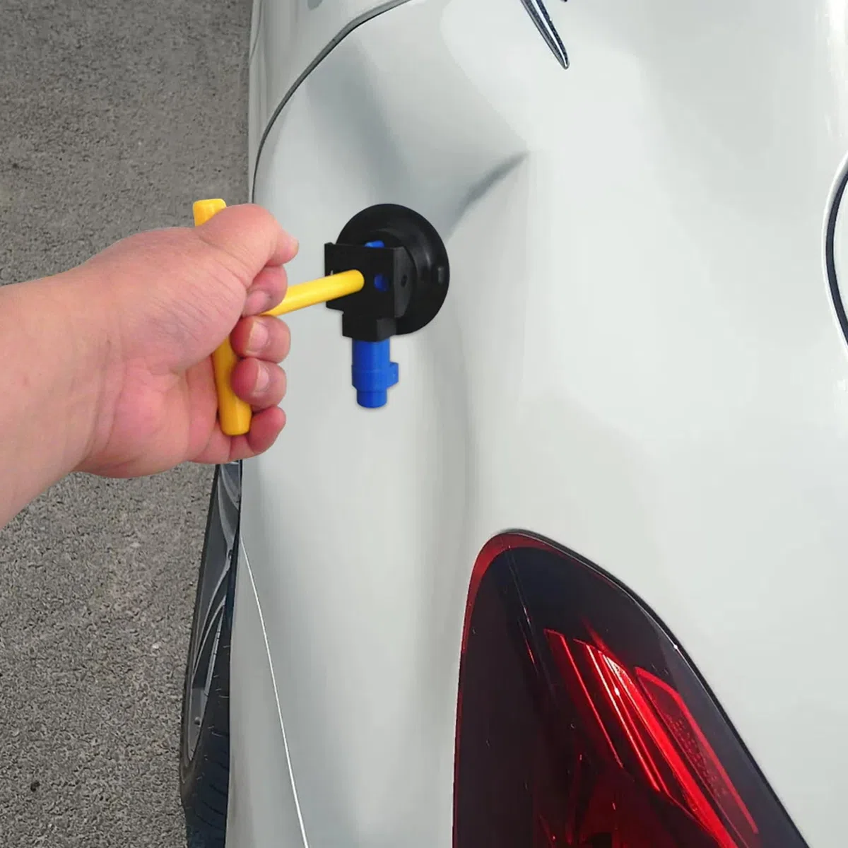 Genérico Sacabollos Coches, Kit Sacabollos con Ventosa De Goma - Herramienta Manual, Reparación Sin Daños para Abolladuras En Superficies Lisas O Curvas