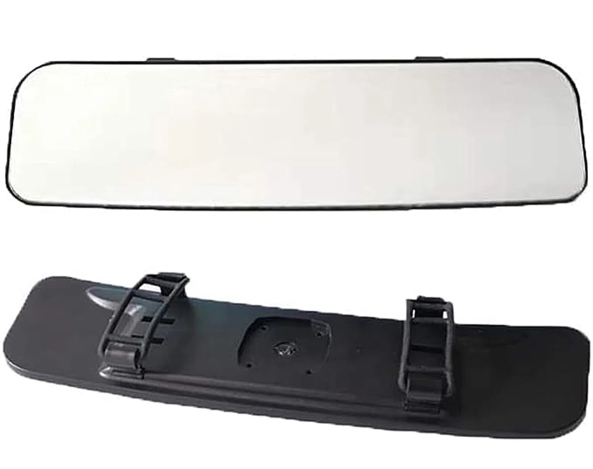 Espejo Retrovisor Antideslumbrante con Correa en el Interior del Vehículo de 30 * 8 cm, Espejo Retrovisor Panorámico Gran Angular para Automóvil, SUV y Camionetas