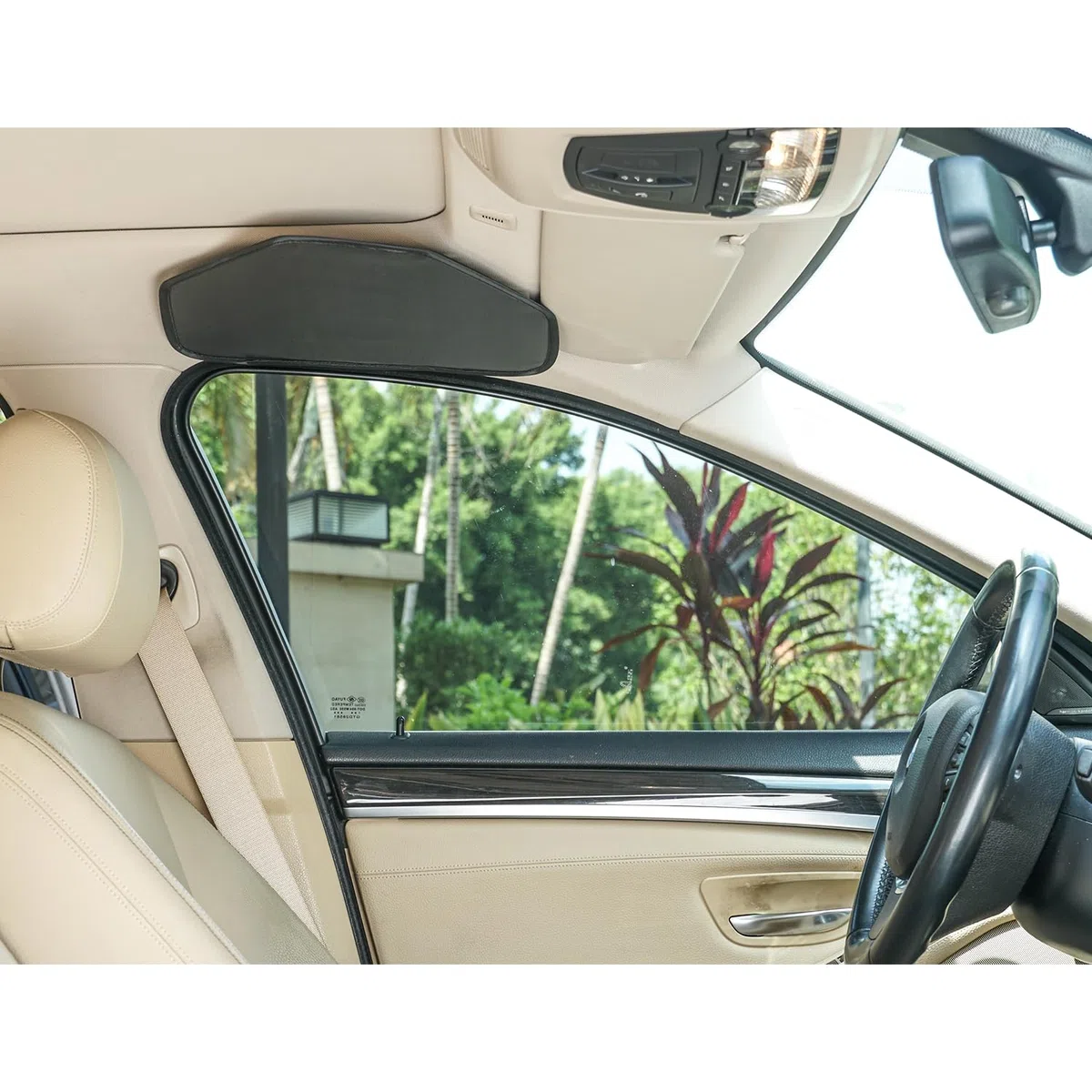 TFY Visera Solar para Ventana Lateral para manijas de Techo de Coche, Bloqueo Solar y Calor para Conductor o Pasajero, Reduce el deslumbramiento de la Ventana Lateral, fácil instalación y