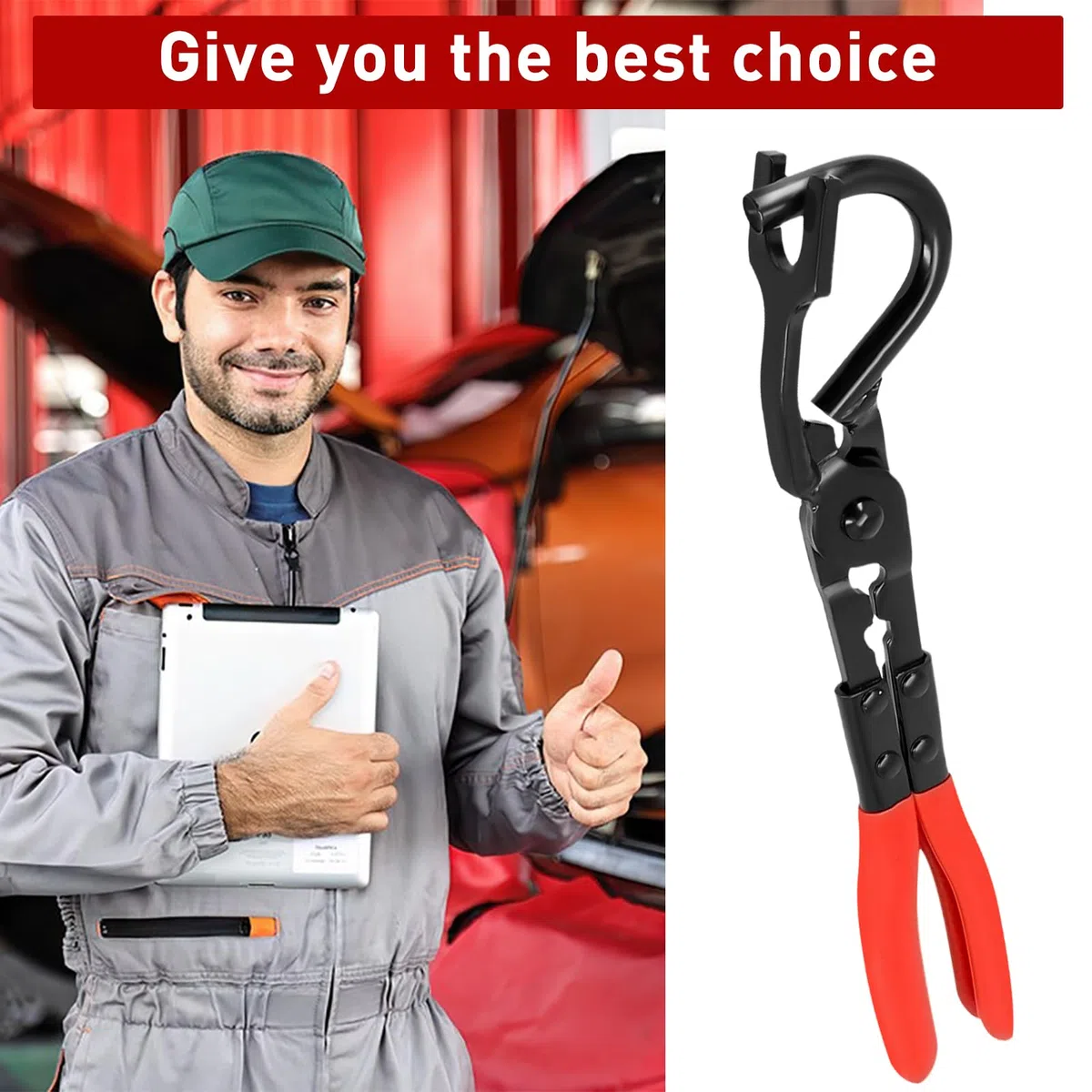 alicat de goma de escape, extractores para escape, herramienta para quitar el gancho del silenciador, alicates de expresión para gomas, extractor de mangueras, accesorios