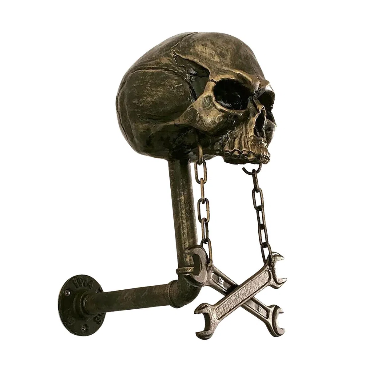 Soporte para calavera | Soporte para calavera motocicleta | Manualidades resina desmontables, accesorios para motocicleta y bicicleta, marco para béisbol